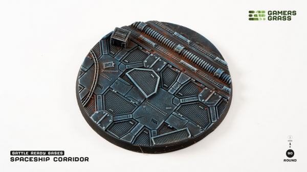Battle Ready Bases: Spaceship Corridor Bases - Round 90mm (x1)