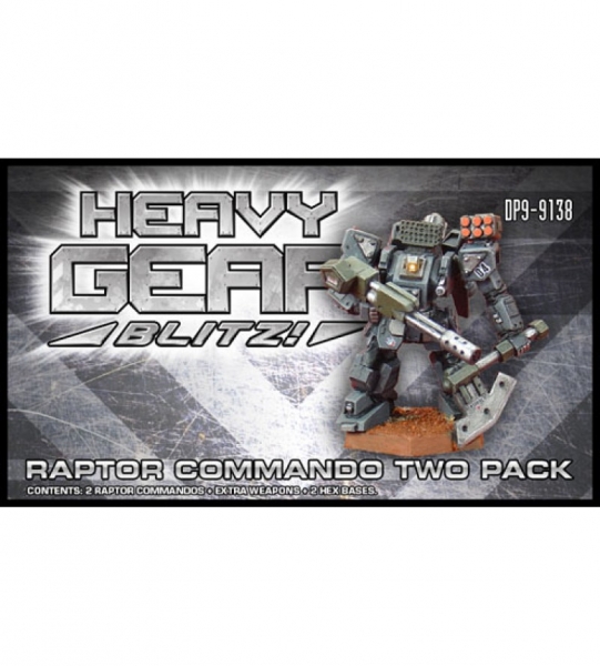 Black Talon Raptor Commando Two Pack (2 Raptors, extra weapons) - metal minis