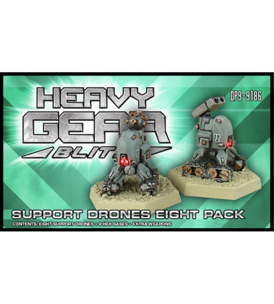 Utopian Support Drones Eight Pack (8 Fire Support N-KIDU Drones, extra weapons) - metal minis