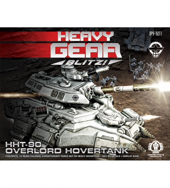C.E.F. HHT-90 Overlord Hovertank (1 HHT-90, base and decals) - resin miniature