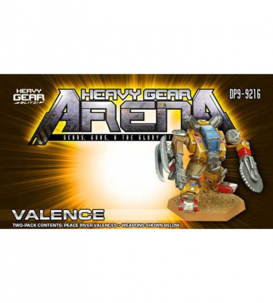 HG Arena: Valence Two Pack (2 Valence P.R.D.F. Gears, extra weapons) - metal minis