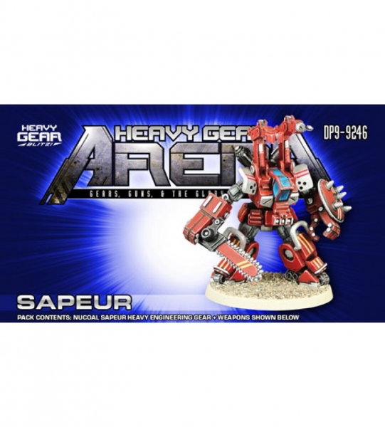 HG Arena: Sapeur Heavy Engineering Gear Pack (1 Sapeur NuCoal Heavy Engineering Gear, extra weapons)