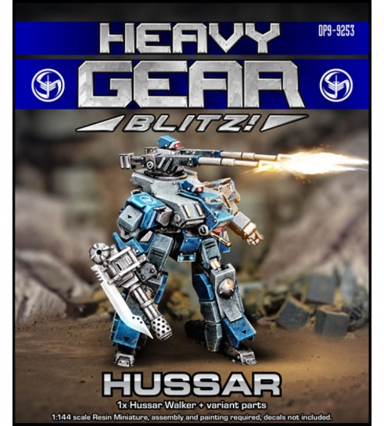 NuCoal Hussar Walker Mode (1 Hussar Gear Tank in walker mode, extra weapons) - resin and metal parts