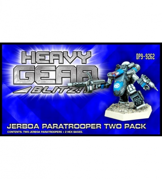 NuCoal Jerboa Paratrooper Two Pack (2 Jerboa Paratroopers, extra weapons) - metal minis