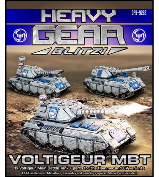 NuCoal Voltigeur Main Battle Tank (1 Voltigeur tank) - resin and metal parts