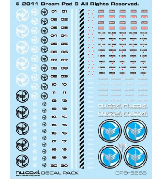 NuCoal Decals Pack (1 sheet)
