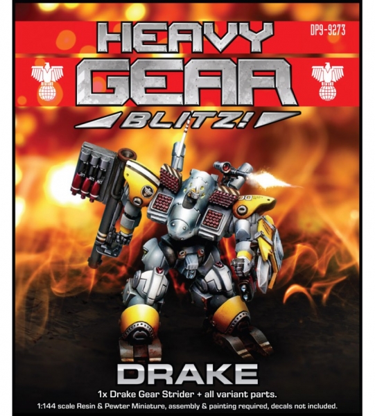 Southern Drake Gear Strider Pack (1 Drake resin and metal model, optional parts and weapons) - resin