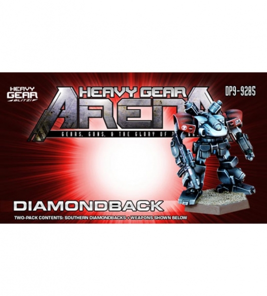 HG Arena: Diamondback Two Pack (2 Diamondback Southern Gears, extra weapons) - metal minis