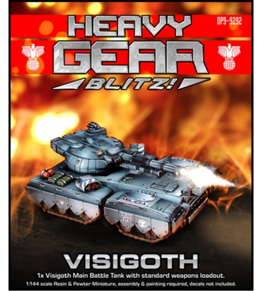Southern Visigoth Main Battle Tank (1 Visigoth with standard weapons loadout) - resin & metal parts
