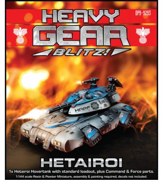 Southern Hetairoi Hovertank (1 Hetairoi with standard weapons loadout) - resin & metal parts
