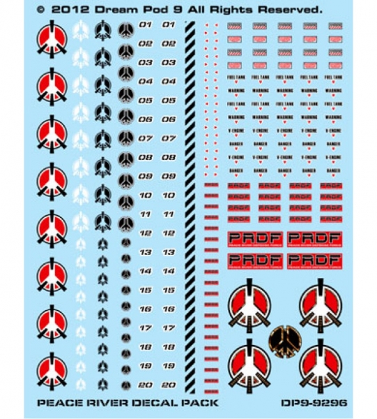 Peace River Defense Force Decals Pack (1 sheet)