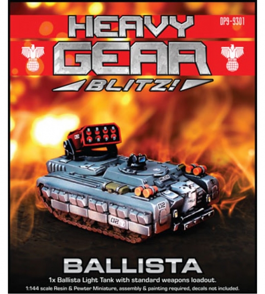 Southern Ballista Light Tank (1 Ballista with standard weapons loadout) - resin & metal parts