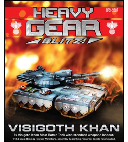 Southern Visigoth Khan Tank (1 Visigoth Khan with standard weapons loadout) - resin & metal parts