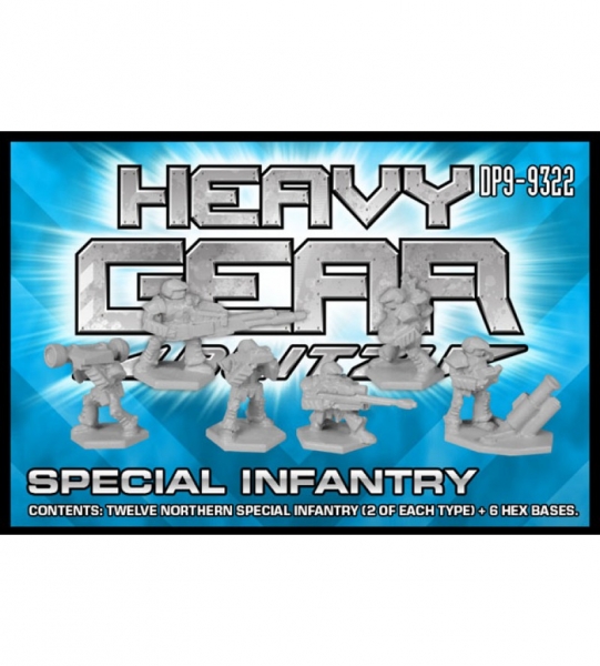 Northern Special Infantry Pack (12 special infantry 2 of each model plus 6 hex bases) - metal minis
