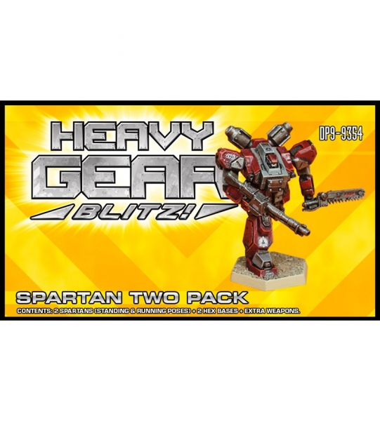 P.R.D.F. Spartan Two Pack (2 Spartan, extra weapons) - metal minis