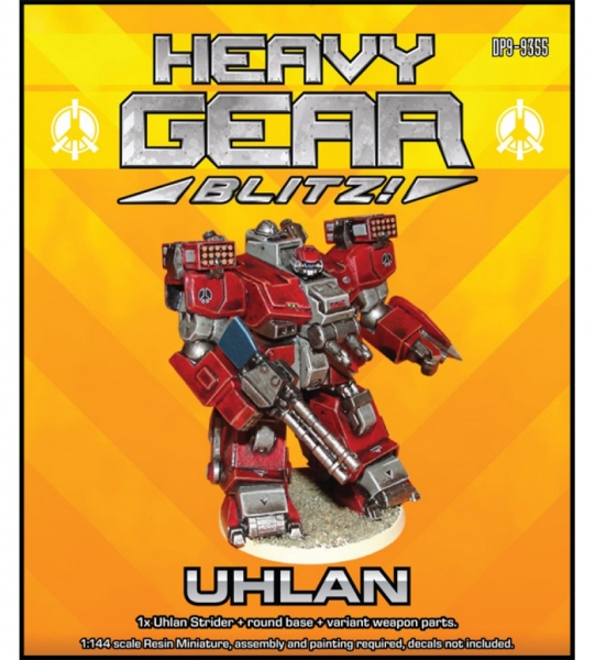 P.R.D.F. Uhlan Strider (1 Uhlan, extra weapons) - resin miniature
