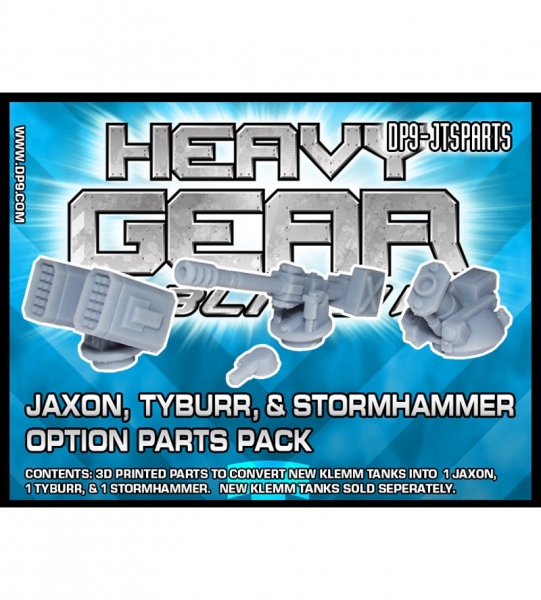 Northern Jaxon, Tyburr, and Stormhammer Option Parts Pack (3d printed parts to convert new Klemm Tan