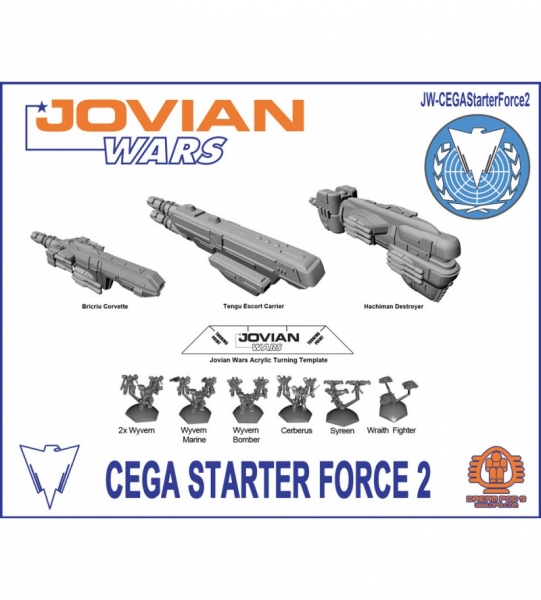 CECA Starter Force 2 (3 Spacehips: Bricriu, Tengu, Hachiman + 7 Squads)