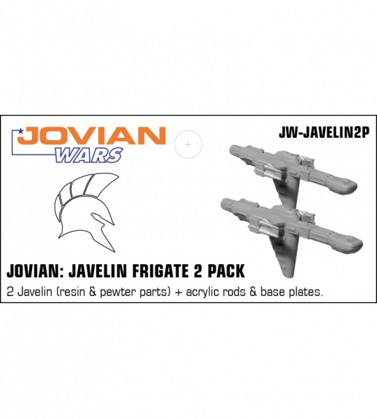 Jovian: Javelin Frigate 2 Pack (resin spaceships with pewter parts & acrylic bases)