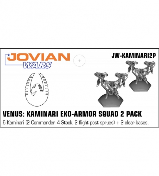 Venus: Kaminari Exo-Armor Squad 2 Pack (6 pewter minis & squad flight bases)