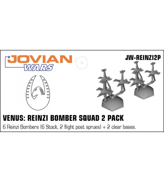 Venus: Reinzi Bomber Squad 2 Pack (6 pewter minis & squad flight bases)
