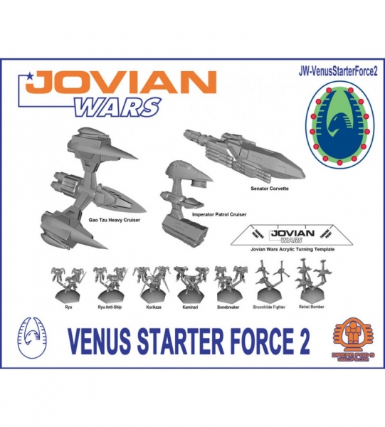 Venus Starter Force 2 (3 Spacehips: Gao Tzu, Imperator, Senator + 7 Squads)