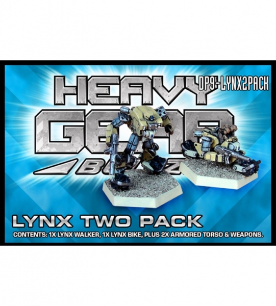 Northern Lynx Two Pack (1 Lynx Walker mode, 1 Lynx Bike mode, and extra parts) - metal minis