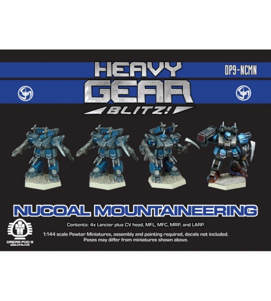NuCoal Mountaineering Squad (4 minis: 4xLancier) - metal minis