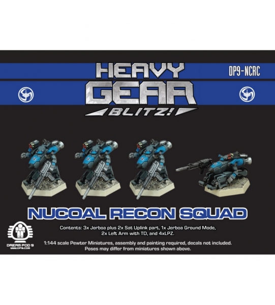 NuCoal Recon Squad (4 minis: 4xJerboa) - metal minis