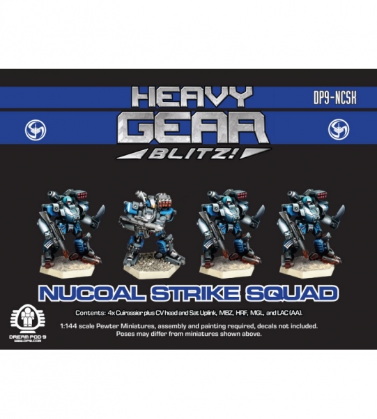 NuCoal Strike Squad (4 minis: 4xCuirassier) - metal minis