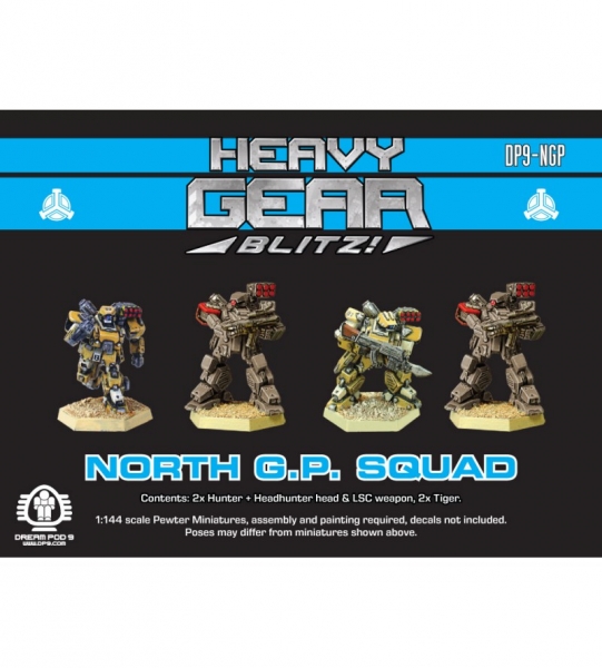 Northern G.P. Squad (4 minis: 2x Hunter & 2x Tiger) - metal minis