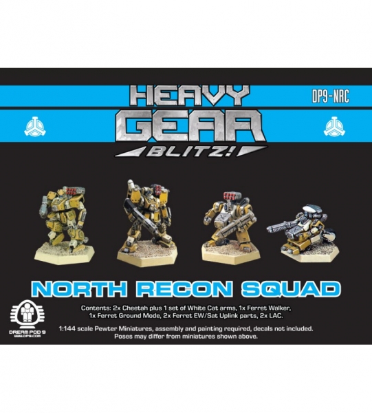 Northern Recon Squad (4 minis: 2x Cheeth & 2x Ferret) - metal minis