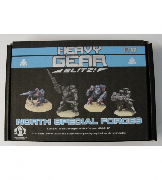Northern Special Forces Squad (4 minis: 2xPanther, 2xBlackCat) - metal minis