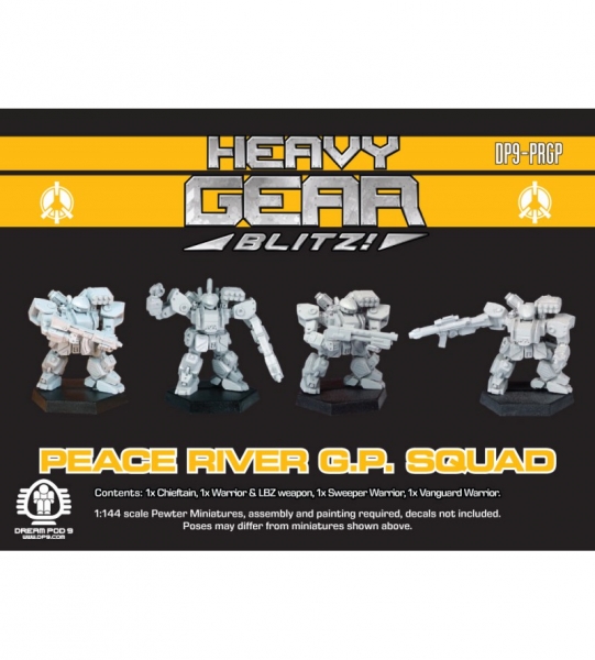 P.R.D.F. G.P. Squad (4 minis: 4x Warrior) - metal minis