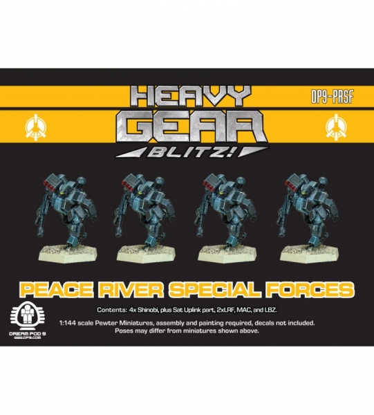 P.R.D.F. Special Forces Squad (4 minis: 4x Shinobi) - metal minis