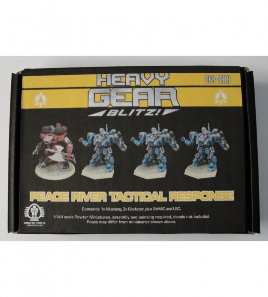 P.R.D.F. Tactical Response Squad (4 minis: 3x Gladiator & 1x Mustang) - metal minis
