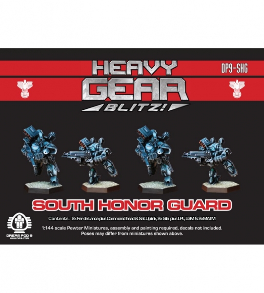 Southern Honor Guard Squad (4 minis: 2xFer de Lance and 2xGila) - metal minis
