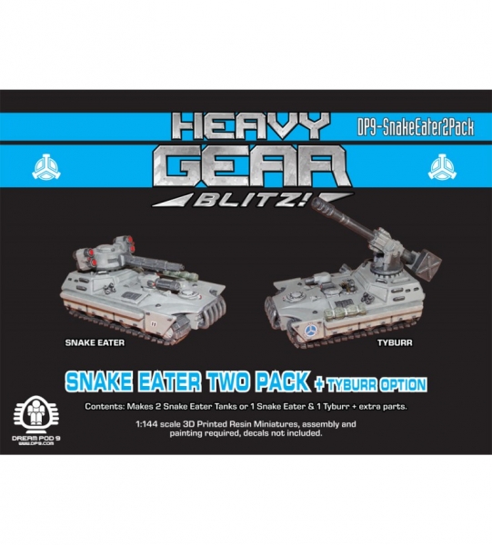 Northern Snake Eater Two Pack + Tyburr Option (Makes 2 Snake Eater Tanks or 1 SE & 1 Tyburr) 3d Prin