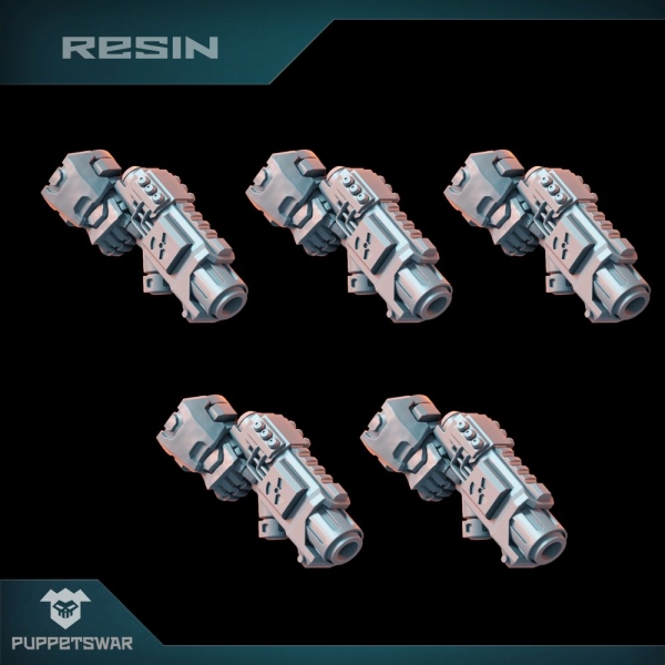 Puppetswar: (Accessory) Nuclear Pistols (Right) (5)