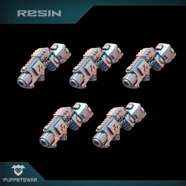 Puppetswar: (Accessory) Nuclear Pistols (Left) (5)