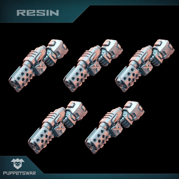 Puppetswar: (Accessory) Flame Pistols (Left) (5)