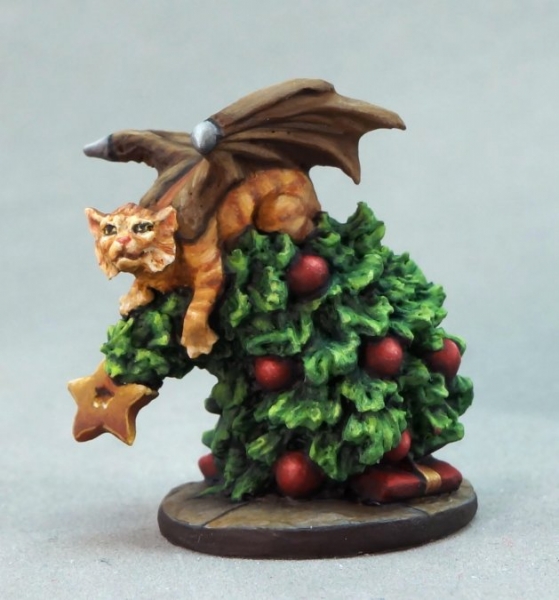 12 Days of Reaper Promotional Miniatures: 2019 Cat Dragon in Tree