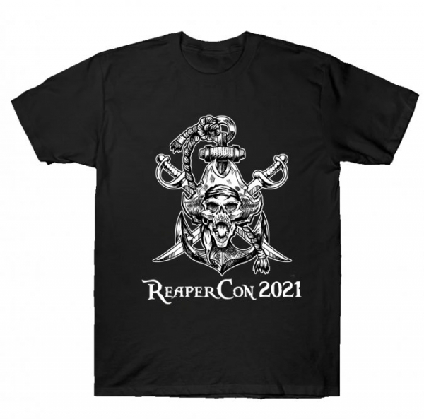 Accessories: ReaperCon 2021 Black and White T-Shirt - 3XL