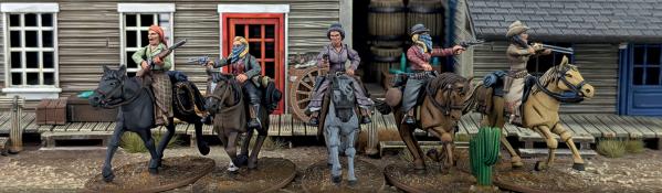 Dead Mans Hand: Plastic Mounted Gunfighters II: The Ladies