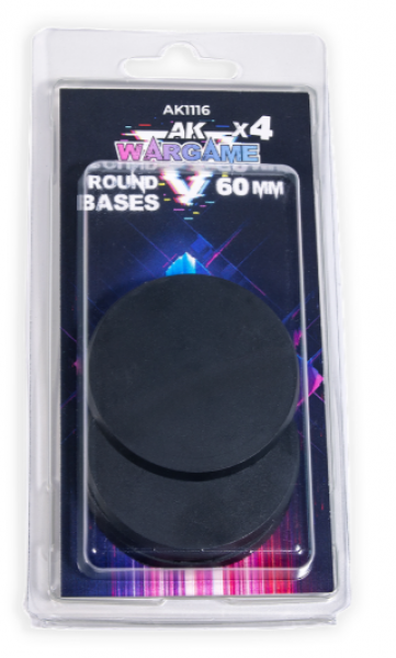 AK-Interactive: ROUND BASES 60MM x 4 UNITS