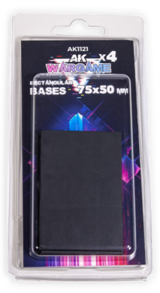AK-Interactive: RECTANGULAR BASES 100X50MM x 4 UNITS