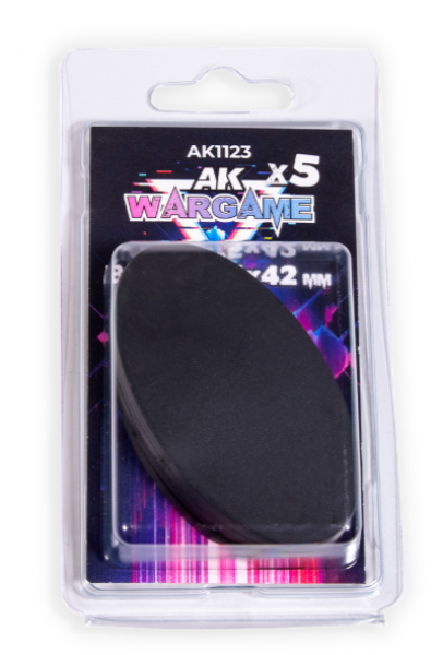 AK-Interactive: OVAL BASES 75X42MM x 5 UNITS