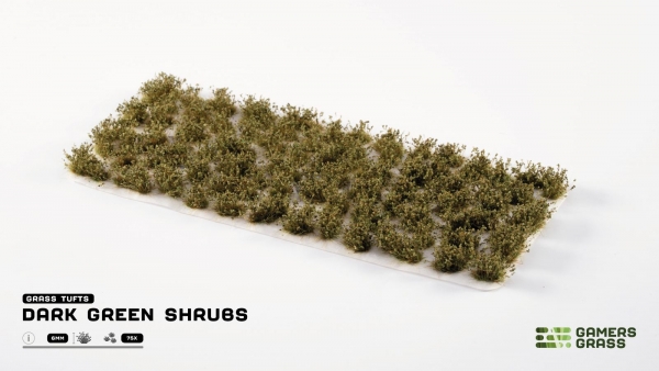 Gamer's Grass: Dark Green Shrubs