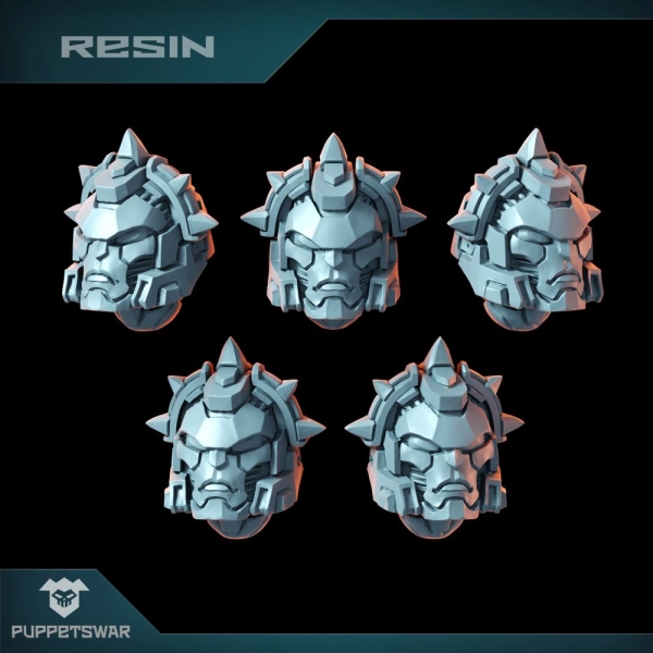 Puppetswar: (Accessory) Saint Zealot Helmets(5)