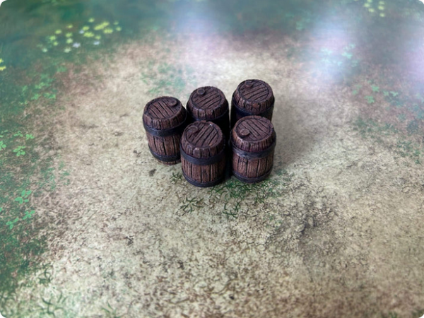 Blood & Plunder: 10 Resin Plastic Barrels